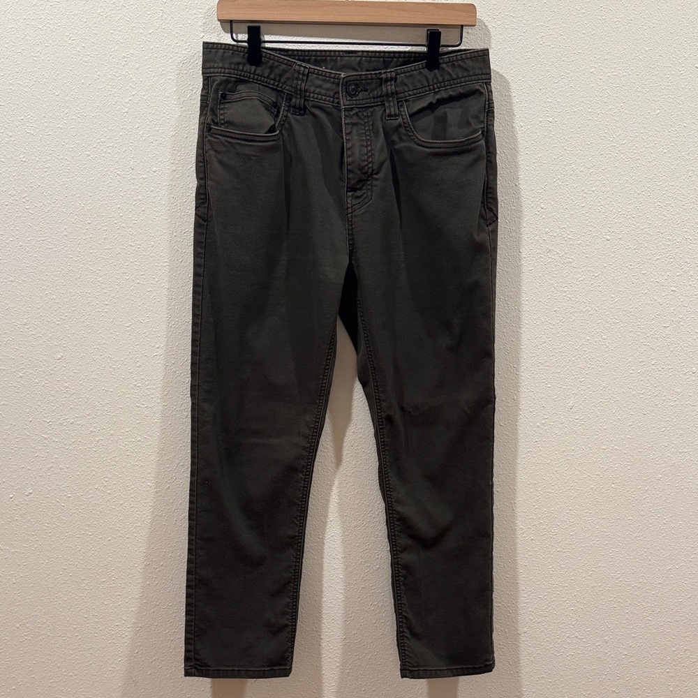 Prana Men's Dark Olive Relaxed Jeans